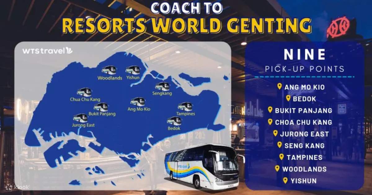 Coach Transfer between Singapore and Genting Highlands Malaysia Klook Singapore